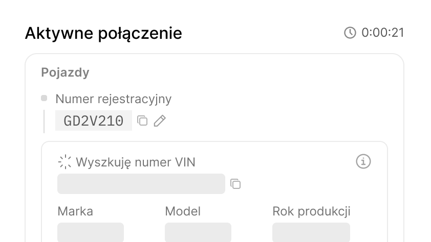 Wyszukiwanie VIN-u na podstawie numeru rejestracyjnego